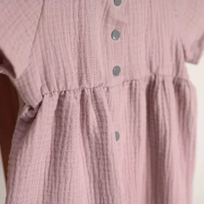 Mušelínové šaty Barunka Powder pink od českého výrobce Esito.