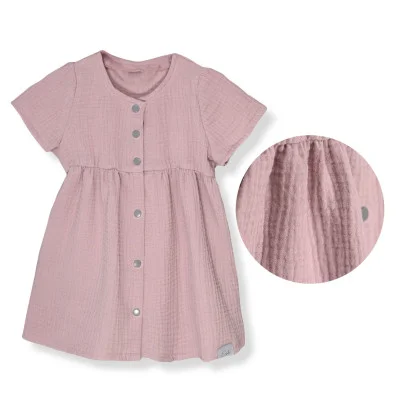 Mušelínové šaty Barunka Powder pink od českého výrobce Esito.