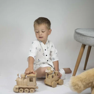 Dětská mušelínová košile Luca Anchor od českého výrobce oblečení Esito.