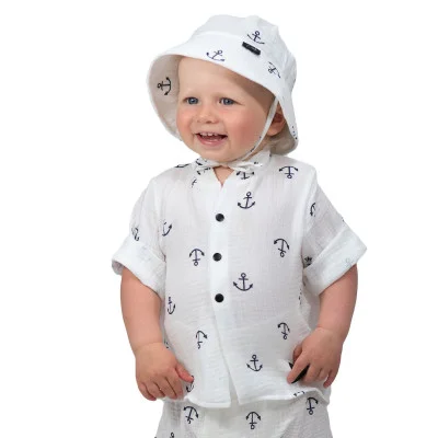 Dětská mušelínová košile Luca Anchor od českého výrobce oblečení Esito.