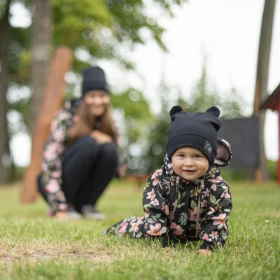 Rostoucí softshellová kombinéza s fleecem Spring flowers live foto od českého výrobce Esito.