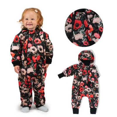 Rostoucí softshellová kombinéza s fleecem Vlčí máky do českého výrobce oblečení Esito.