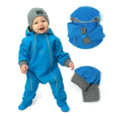 Rostoucí softshellová kombinéza s fleecem Turquiose od českého výrobce oblečení Esito.