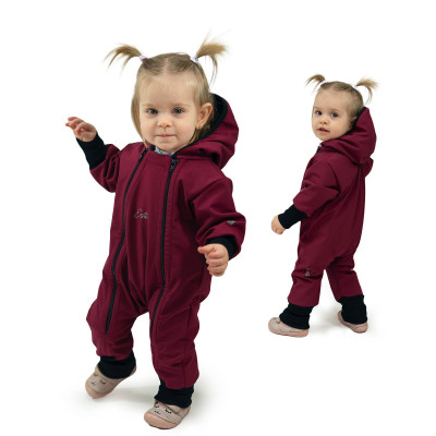 Rostoucí softshellová kombinéza s fleecem Fuchsie od českého výrobce oblečení Esito.