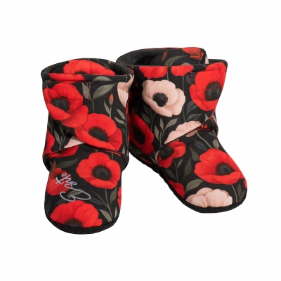 Capáčky barefoot Softshell Vlčí máky od českého výrobce oblečení Esito.