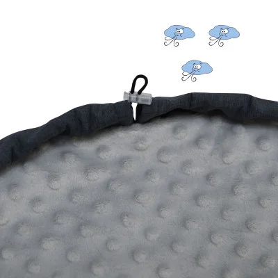 Jarní fusak Soft DUO+ Minky Silver náhled na stažení okolo hlavičky od českého výrobce ESITO.