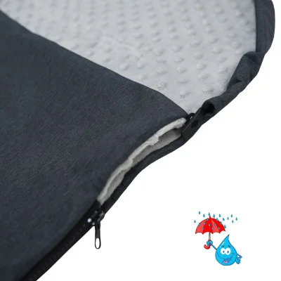 Jarní fusak Soft DUO+ Minky Silver náhled na zvýšení předního dílu od českého výrobce ESITO.