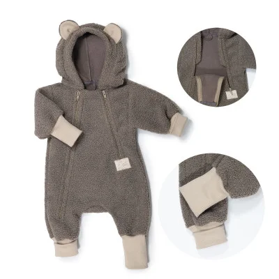 Rostoucí zimní kombinéza Teddy fleece double Brown od českého výrobce Esito.
