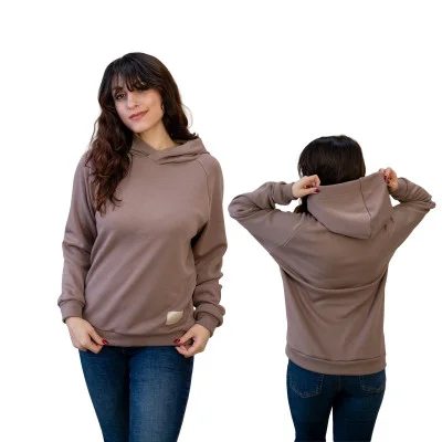 Dámská zateplená mikina Warmkeeper Brown od českého výrobce oblečení Esito.