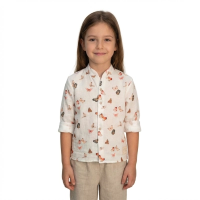 Dětská mušelínová košile Luca Motýlek od českého výrobce oblečení Esito.