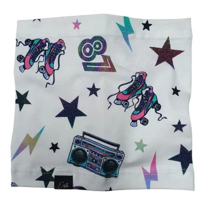 Bavlněný nákrčník Star skates od českého výrobce oblečení Esito.