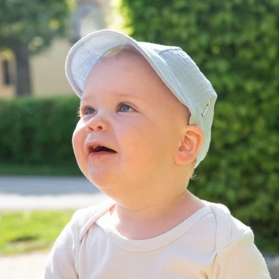 Dětská kšiltovka mušelín Blue od českého výrobce oblečení Esito.