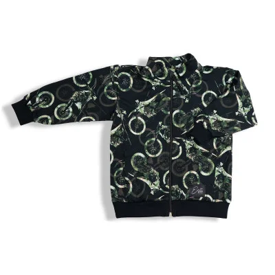 Mikina na zip Motokros od českého výrobce mody pro děti a dospělé Esito