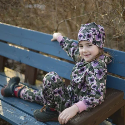 Mikina na zip Purple flower live foto od českého výrobce módy pro děti a dospělé.