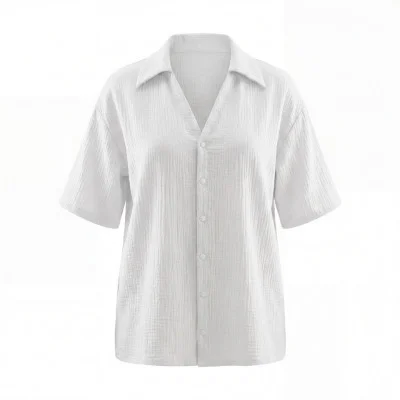 Dámská mušelínová košile Tereza White od českého výrobce módy pro děti a dospělé Esito.