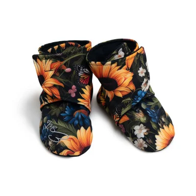 Capáčky barefoot Softshell Slunečnice od českého výrobce oblečení Esito.