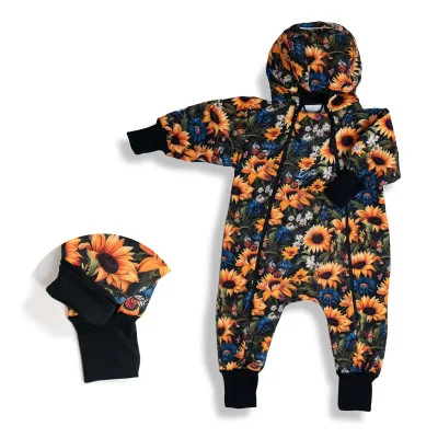 Rostoucí softshellová kombinéza s fleecem Slunečnice od českého výrobce oblečení Esito.