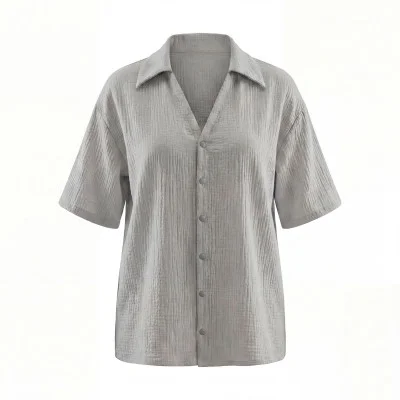 Dámská mušelínová košile Tereza Dove grey od českého výrobce módy pro děti a dospělé Esito.