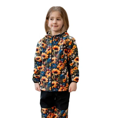 Dětská softshellová bunda DUO Slunečnice od českého výrobce oblečení Esito.