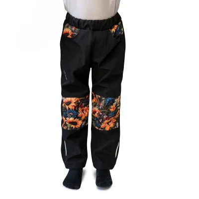 Dětské softshellové kalhoty DUO Slunečnice od českého výrobce oblečení Esito.