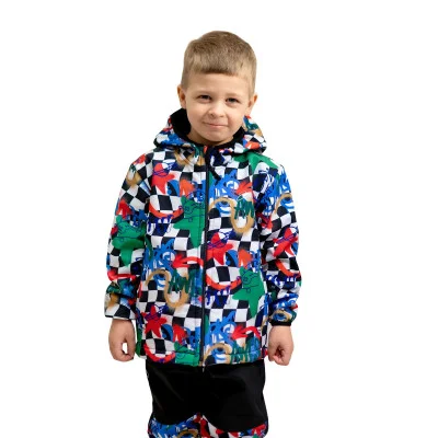 Dětská softshellová bunda DUO Play of colors od českého výrobce módy pro děti a dospělé Esito.