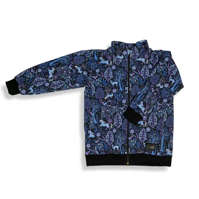 Mikina na zip Night forest od českého výrobce módy pro děti a dospělé Esito.