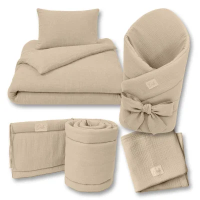 Luxusní dětské mušelínové povlečení Ecru od českého výrobce Esito.