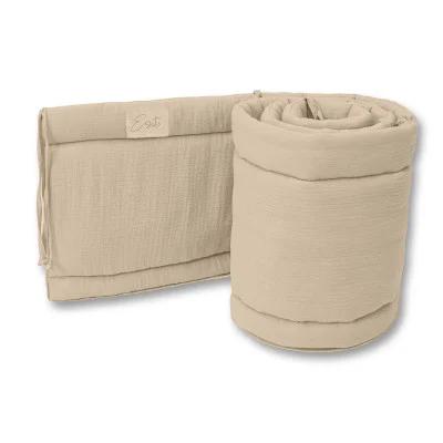 Luxusní mantinel mušelín do postýlky Ecru od českého výrobce Esito.