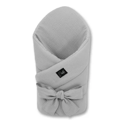 Mušelínová zavinovačka pro miminko Dove grey 85 x 85 cm. Rychlozavinovačka od českého výrobce ESITO.