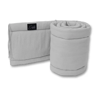 Luxusní mantinel mušelín do postýlky Dove grey od českého výrobce Esito.