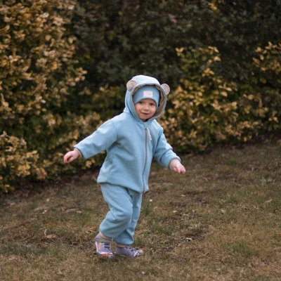 Dětská bunda Warmkeeper Teal ilustrační foto náhled na celý komplet od českého výrobce módy pro děti a dospělé Esito.