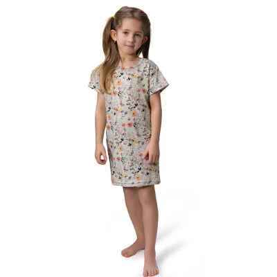 Dívčí noční košile Luční kvítí od českého výrobce módy pro děti a dospělé.