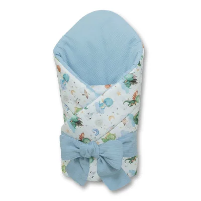 Mušelínová zavinovačka pro miminko Dráček 85x85 cm od českého výrobce Esito. Jedna zavinka mnoho variant.