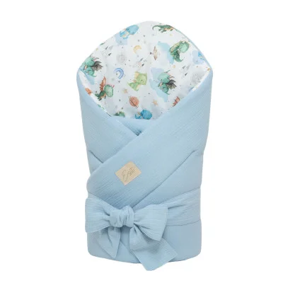 Mušelínová zavinovačka pro miminko Dráček 85x85 cm od českého výrobce Esito. Jedna zavinka mnoho variant.