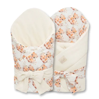 Mušelínová zavinovačka pro miminko Veverka 85x85 cm od českého výrobce Esito. Jedna zavinka mnoho variant.