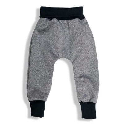 Dětské softshellové kalhoty Černý melír od českého výrobce oblečení Esito.