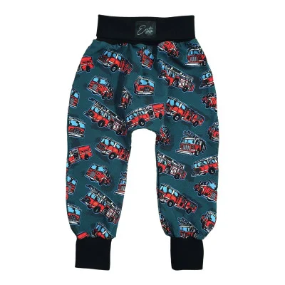 Dětské tepláky s vysokým pasem Hasiči od českého výrobce oblečení Esito.