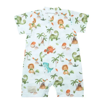 Letní overal pro miminko mušelín Dino baby od českého výrobce oblečení Esito.
