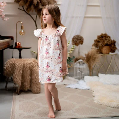 Dívčí mušelínové šaty Víly od českého výrobce oblečení Esito.