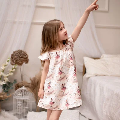 Dívčí mušelínové šaty Víly od českého výrobce oblečení Esito.