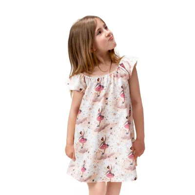Dívčí mušelínové šaty Víly od českého výrobce oblečení Esito.