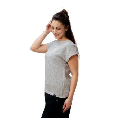 Mušelínové tričko Diana Dove Grey od českého výrobce módy pro děti a dospělé.