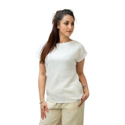 Mušelínové tričko Diana White od českého výrobce módy pro děti a dospělé Esito.