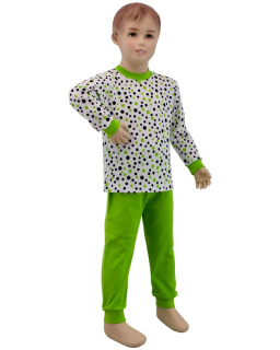 Dětské pyžamo zelený puntík vel. 86 - 110