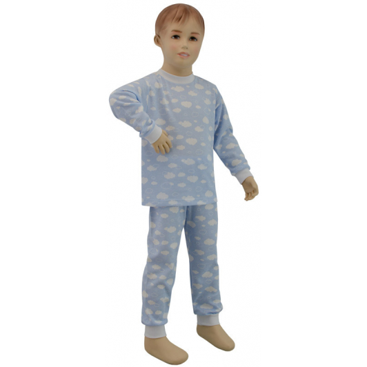 Chlapecké pyžamo modrý obláček vel. 86 - 110