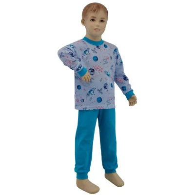 Chlapecké pyžamo planety na modré vel. 80 - 110