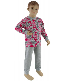 Dívčí pyžamo růžový chameleon vel. 92 - 110