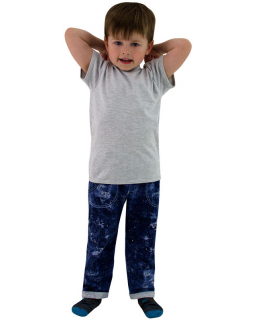 Dětské tričko jednobarevné šedý melír vel. 86 - 92