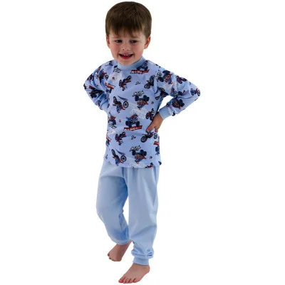Chlapecké pyžamo Motorky na modré vel. 116 - 122