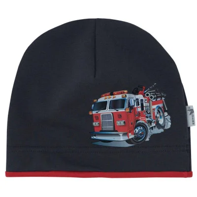 Dětská čepice Hasiči šedá od českého výrobce oblečení Esito.